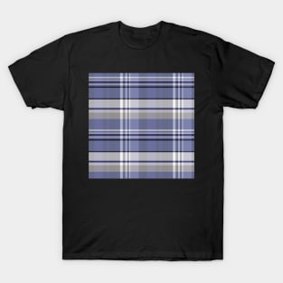 Winter Aesthetic Iona 1 Hand Drawn Textured Plaid Pattern T-Shirt